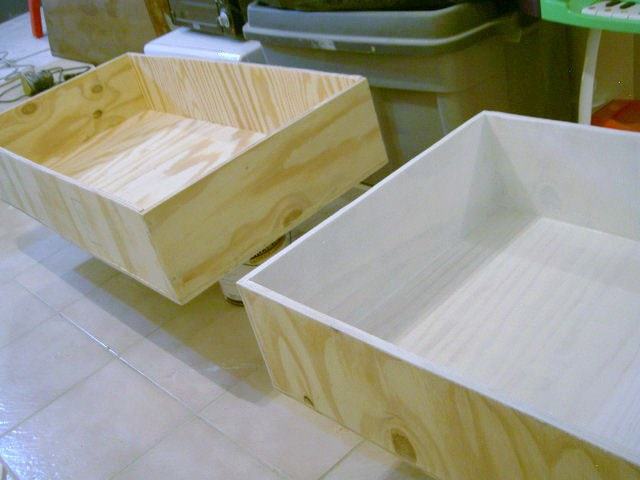 Diy Underbed Storage Bins From Plywood, Wooden Under Bed Storage Boxes With Wheels