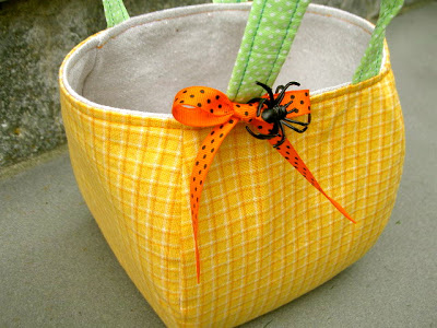 ribbon and spider decoration