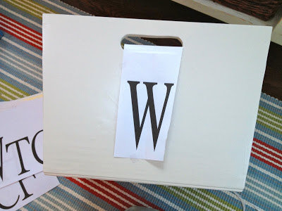 print out monogram to fit