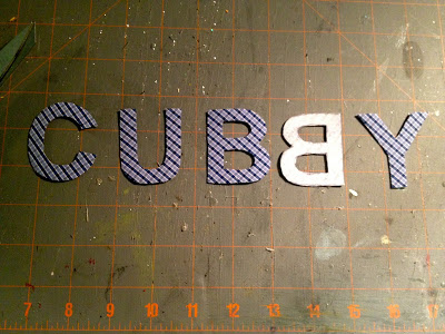 cotton letters cut out for personalization