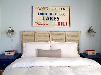minnesota sign above bed