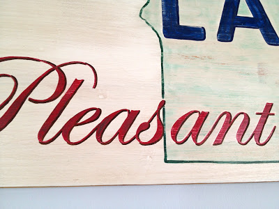 handpainted sign without vinyl cutting machine