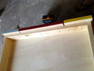 attaching drawer fronts from interior