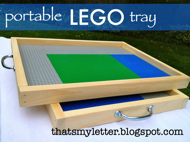 I Pinned It, I Made It! {Portable Lego Tray}