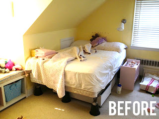girls bedroom before picture