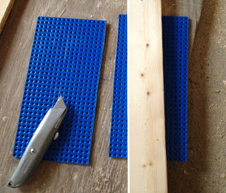 cutting lego baseplates with utility knife