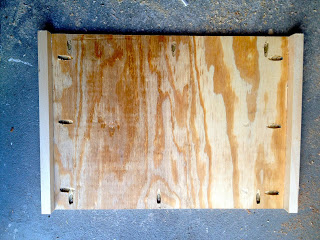 plywood tray step two