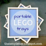 Portable Square Lego Tray
