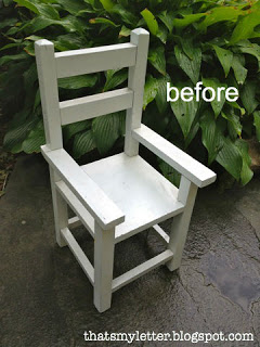 doll chair before