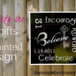 DIY Handpainted Thirty-One Gifts Sign