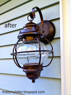 exterior sconce after