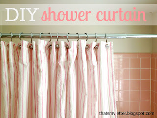 how to make a shower curtain with grommets