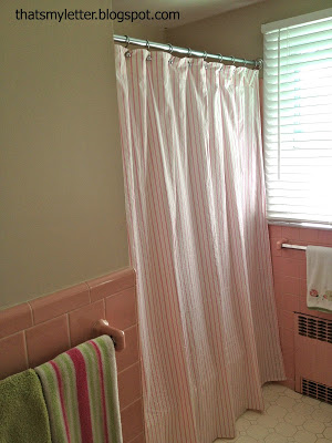 diy shower curtain from a sheet