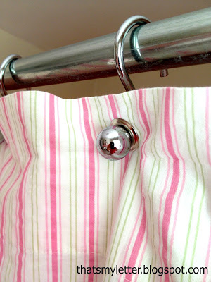 diy shower curtain with grommets