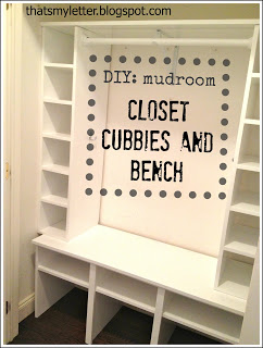 mudroom closet shoe cubbies and bench