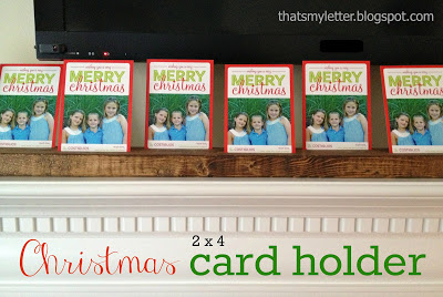 2×4 Holiday Card Holder