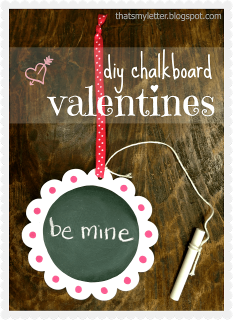 DIY chalkboard valentines.  How to make single chalkboard valentines.