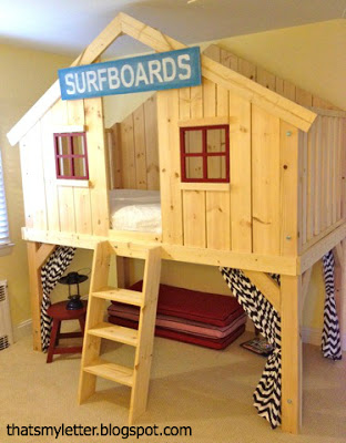 diy kids clubhouse bed
