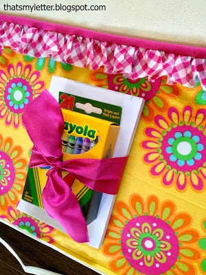 diy kids apron with pocket for craft supplies
