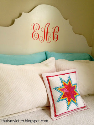 lone starburst quilted pillow