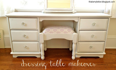 dressing table makeover