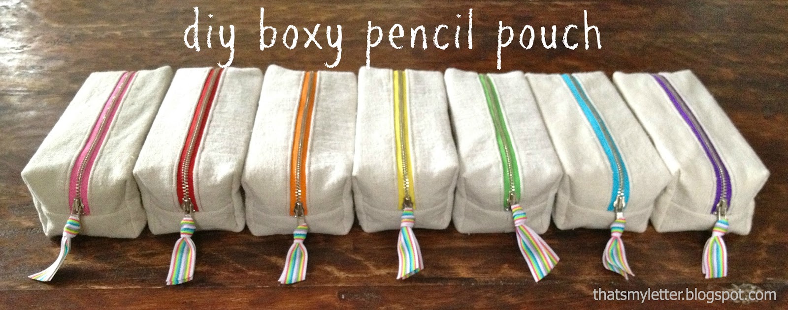 DIY Boxy Pencil Pouches - Jaime Costiglio