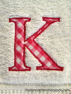 how to add a monogram to towels