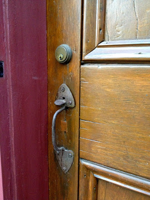 exterior primitive front door hardware