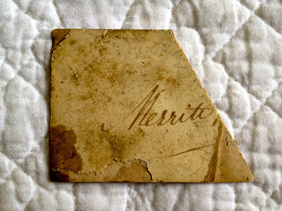 merritt written on calling card