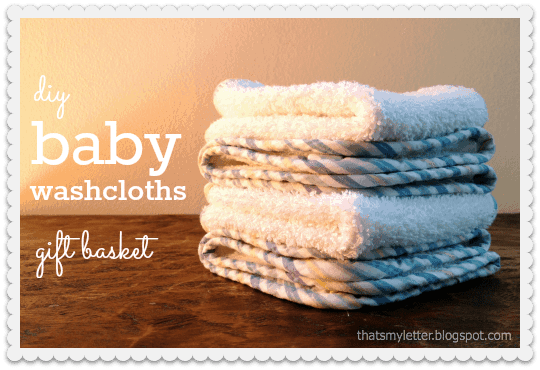 diy baby washcloths gift basket