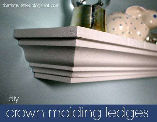 diy crown molding ledges