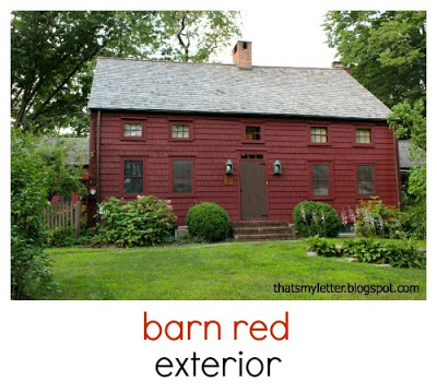 primitive farmhouse barn red exterior