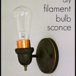 DIY Filament Bulb Sconce
