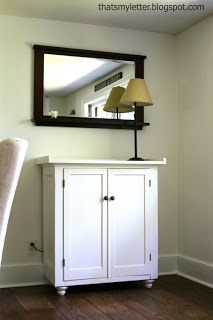 storage sideboard with mirror