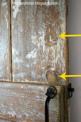 primitive farmhouse door hardware markings from old hardware
