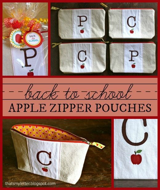 “A” is for Apple Pouch