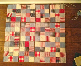 lay out quilt blocks 