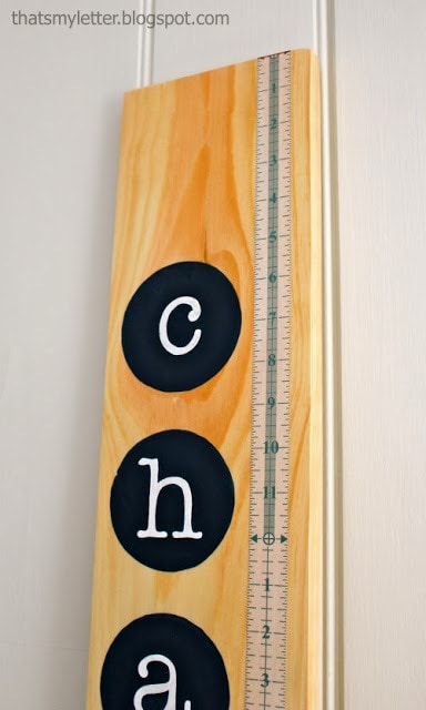 diy personalized growth chart