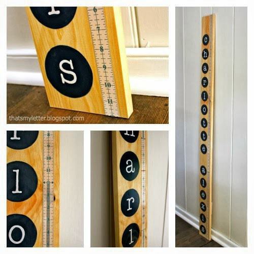 diy personalized growth chart details