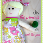 “P” is for Princess & the Pea (doll, pea & mattresses)