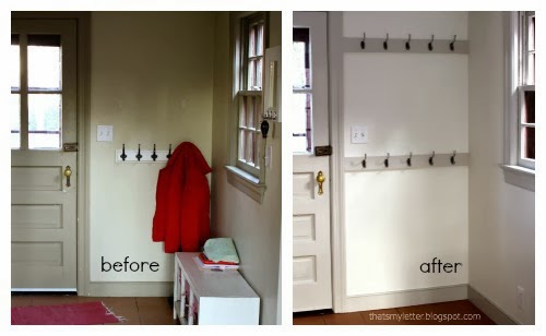 mudroom before and after
