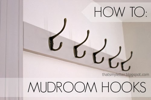 how to install mudroom hooks