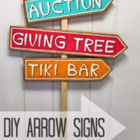 diy arrow shaped signs