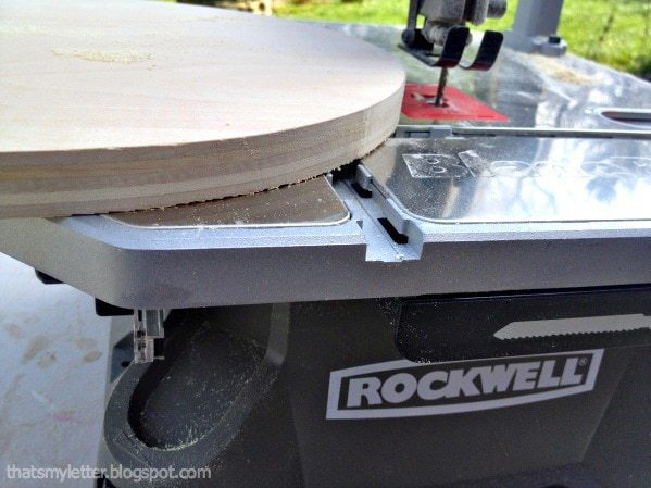 rockwell bladerunner cutting plywood
