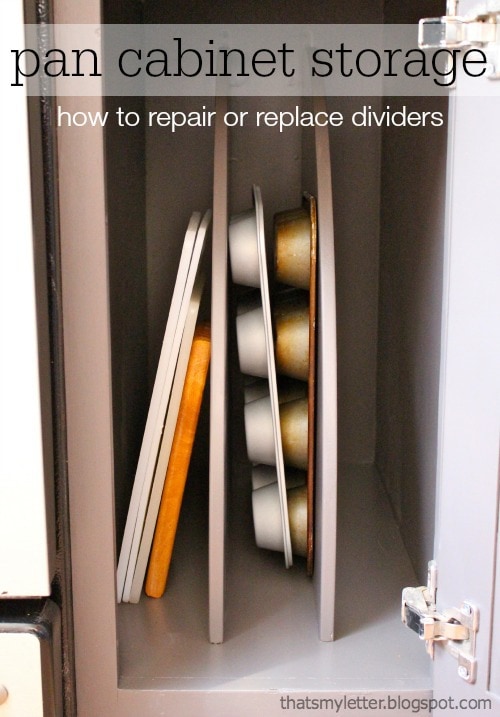 pan cabinet storage dividers