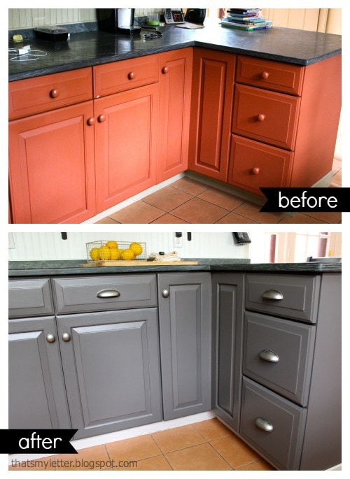 kitchen cabinets before and after