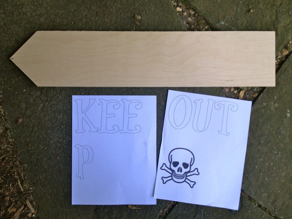 how to paint a keep out sign
