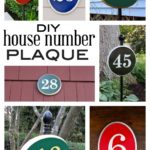 “D” is for DIY House Number Plaque