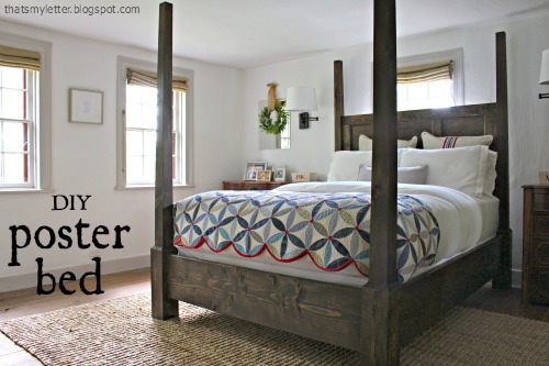 Diy Poster Bed Jaime Costiglio, How To Make Your Own Rustic Bed Frame With Wood