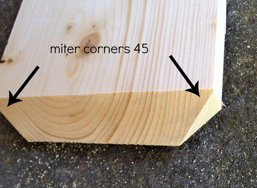 miter corners leg trim